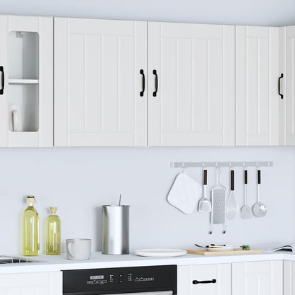 vidaXL Kitchen Wall Cabinets 2 pcs Lucca White Engineered Wood