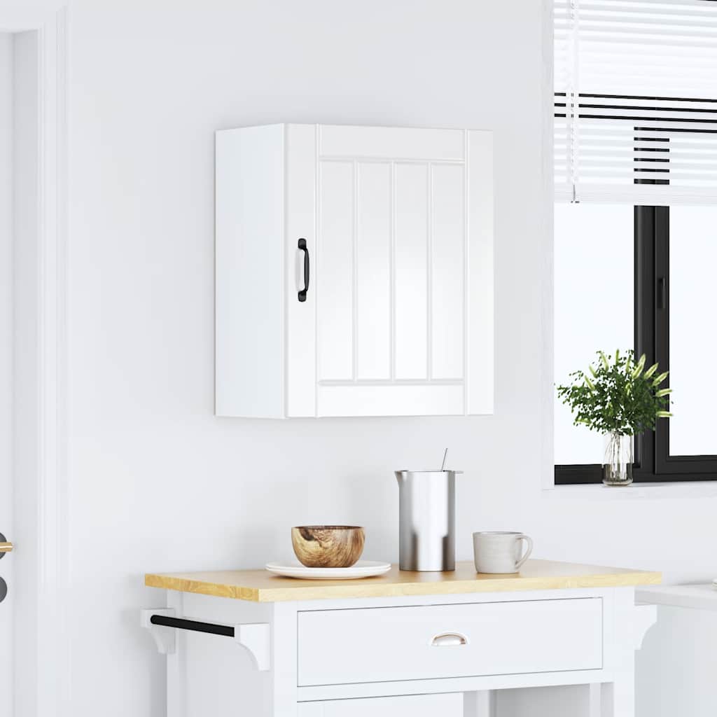 vidaXL Kitchen Wall Cabinet "Lucca" High Gloss White Engineered Wood