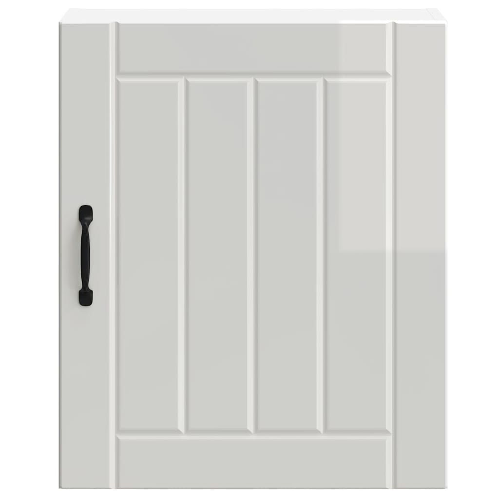 vidaXL Kitchen Wall Cabinet "Lucca" High Gloss White Engineered Wood