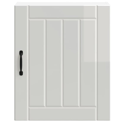 vidaXL Kitchen Wall Cabinet "Lucca" High Gloss White Engineered Wood