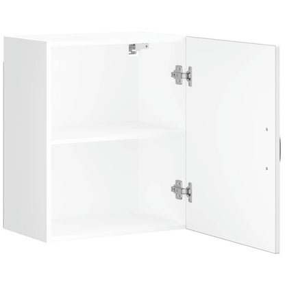 vidaXL Kitchen Wall Cabinet "Lucca" High Gloss White Engineered Wood