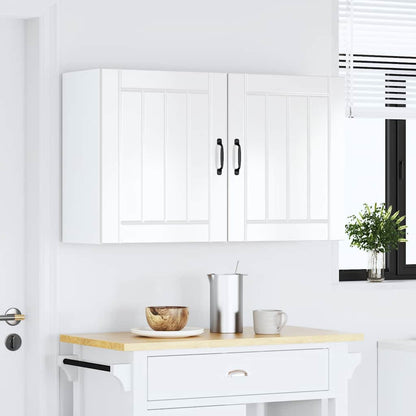 vidaXL Kitchen Wall Cabinets 2 pcs Lucca High Gloss White Engineered Wood