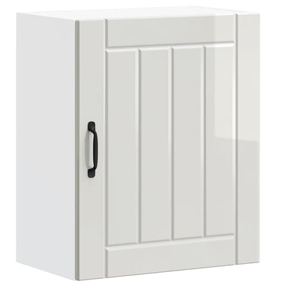 vidaXL Kitchen Wall Cabinets 2 pcs Lucca High Gloss White Engineered Wood