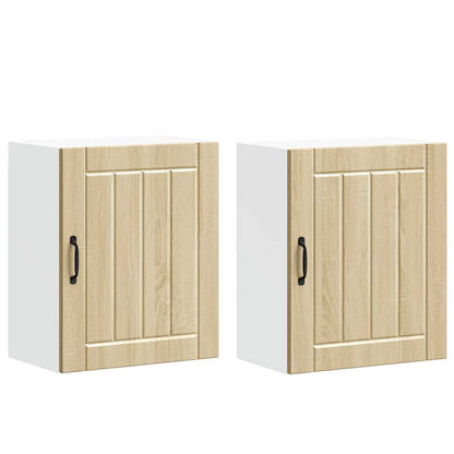 vidaXL Kitchen Wall Cabinets 2 pcs Lucca Sonoma Oak Engineered Wood