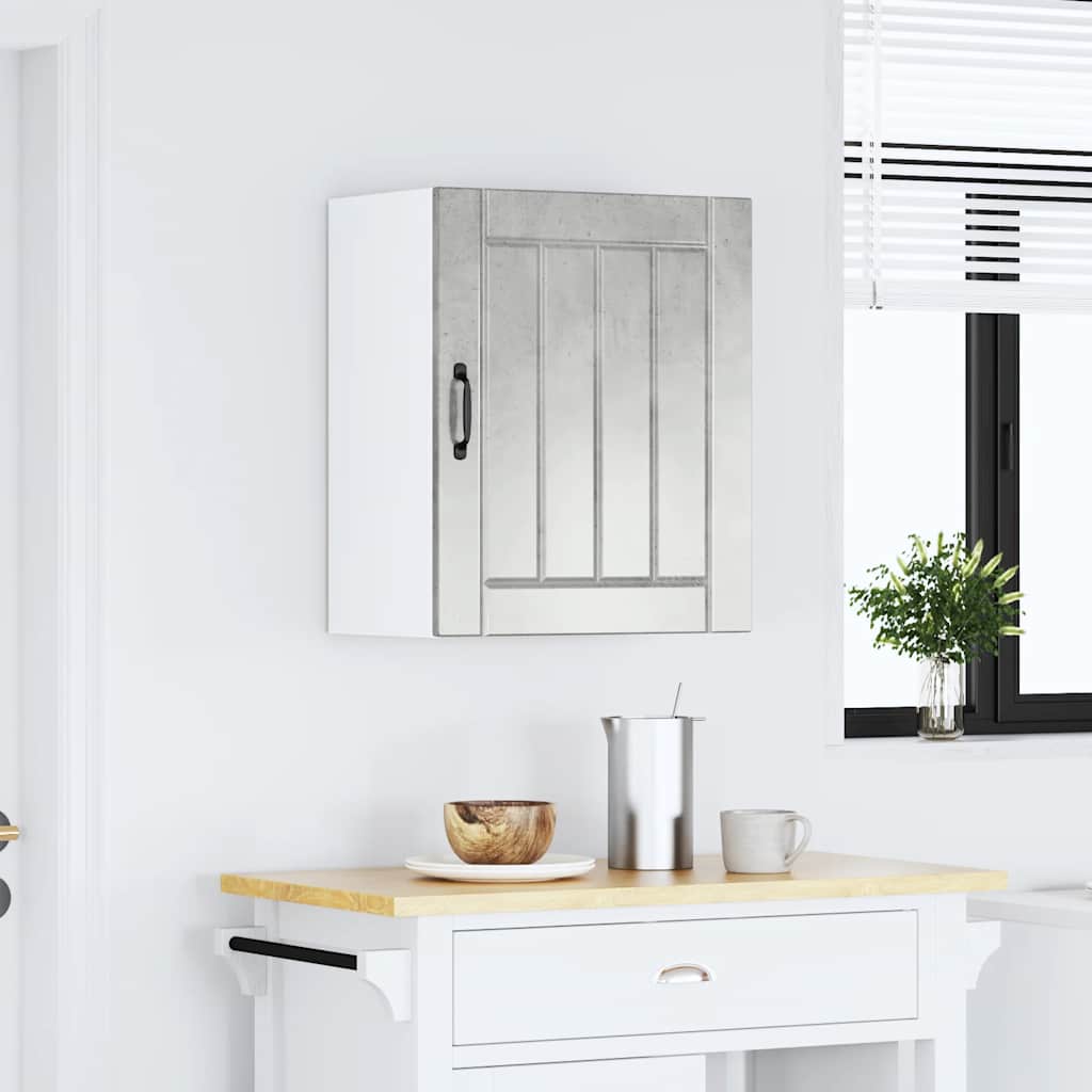 vidaXL Kitchen Wall Cabinet Lucca Concrete Grey Engineered Wood
