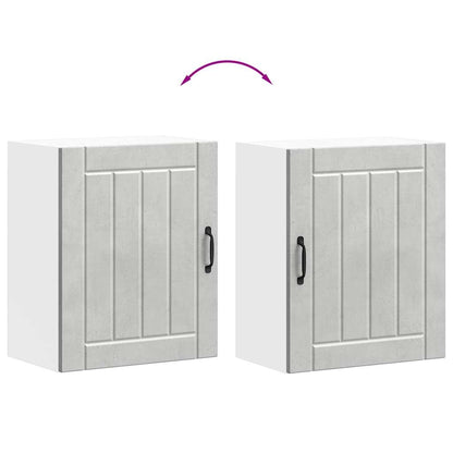vidaXL Kitchen Wall Cabinets 2 pcs Lucca Concrete Grey Engineered Wood
