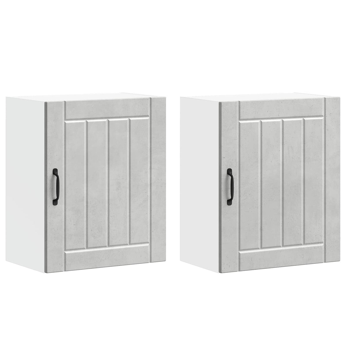 vidaXL Kitchen Wall Cabinets 2 pcs Lucca Concrete Grey Engineered Wood