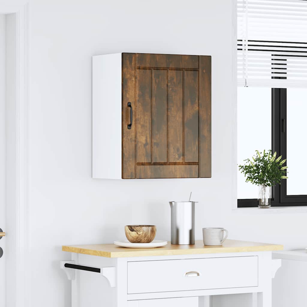 vidaXL Kitchen Wall Cabinet "Lucca" Smoked Oak Engineered Wood