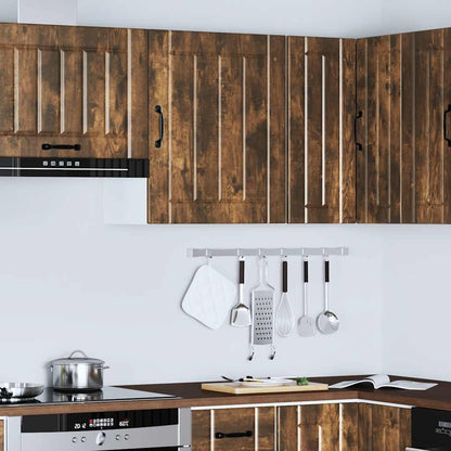 vidaXL Kitchen Wall Cabinet "Lucca" Smoked Oak Engineered Wood