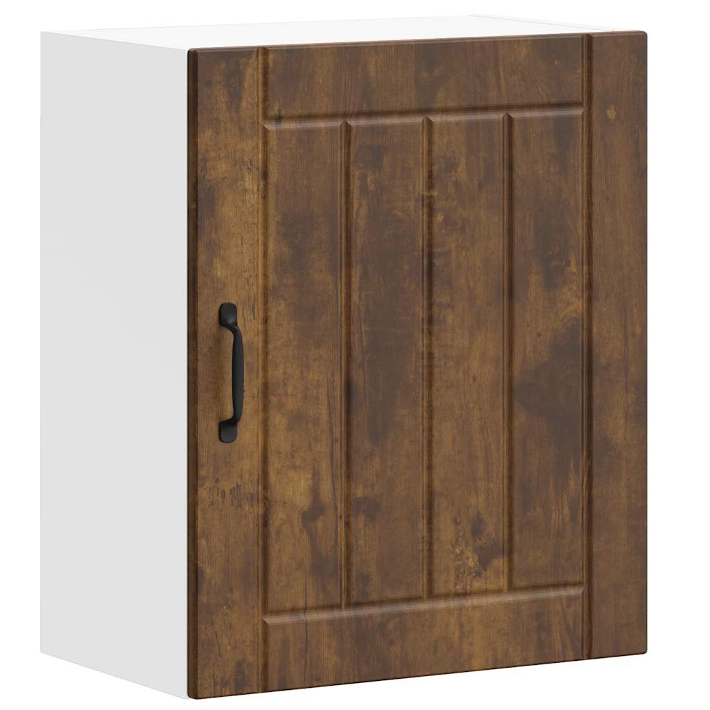 vidaXL Kitchen Wall Cabinets 2 pcs Lucca Smoked Oak Engineered Wood