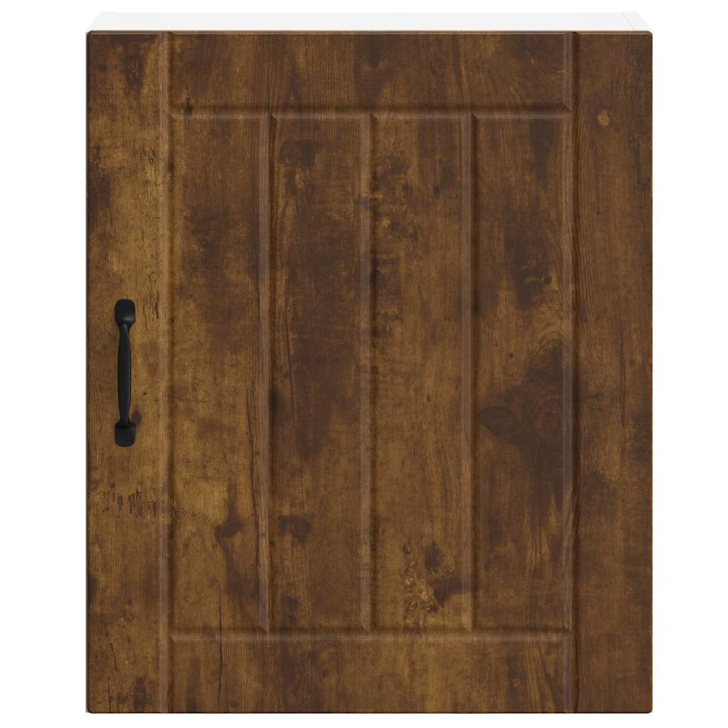 vidaXL Kitchen Wall Cabinets 2 pcs Lucca Smoked Oak Engineered Wood