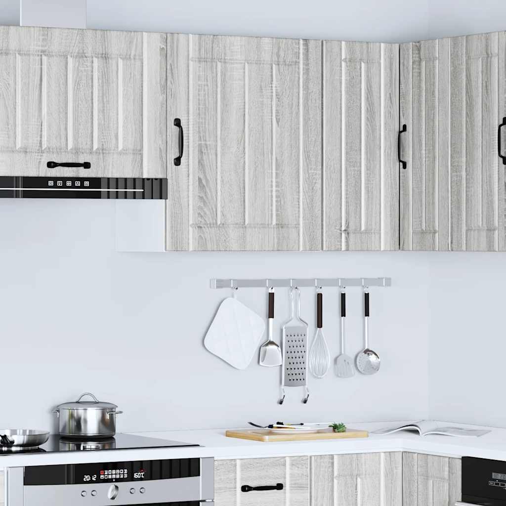 vidaXL Kitchen Wall Cabinet "Lucca" Grey Sonoma Engineered Wood