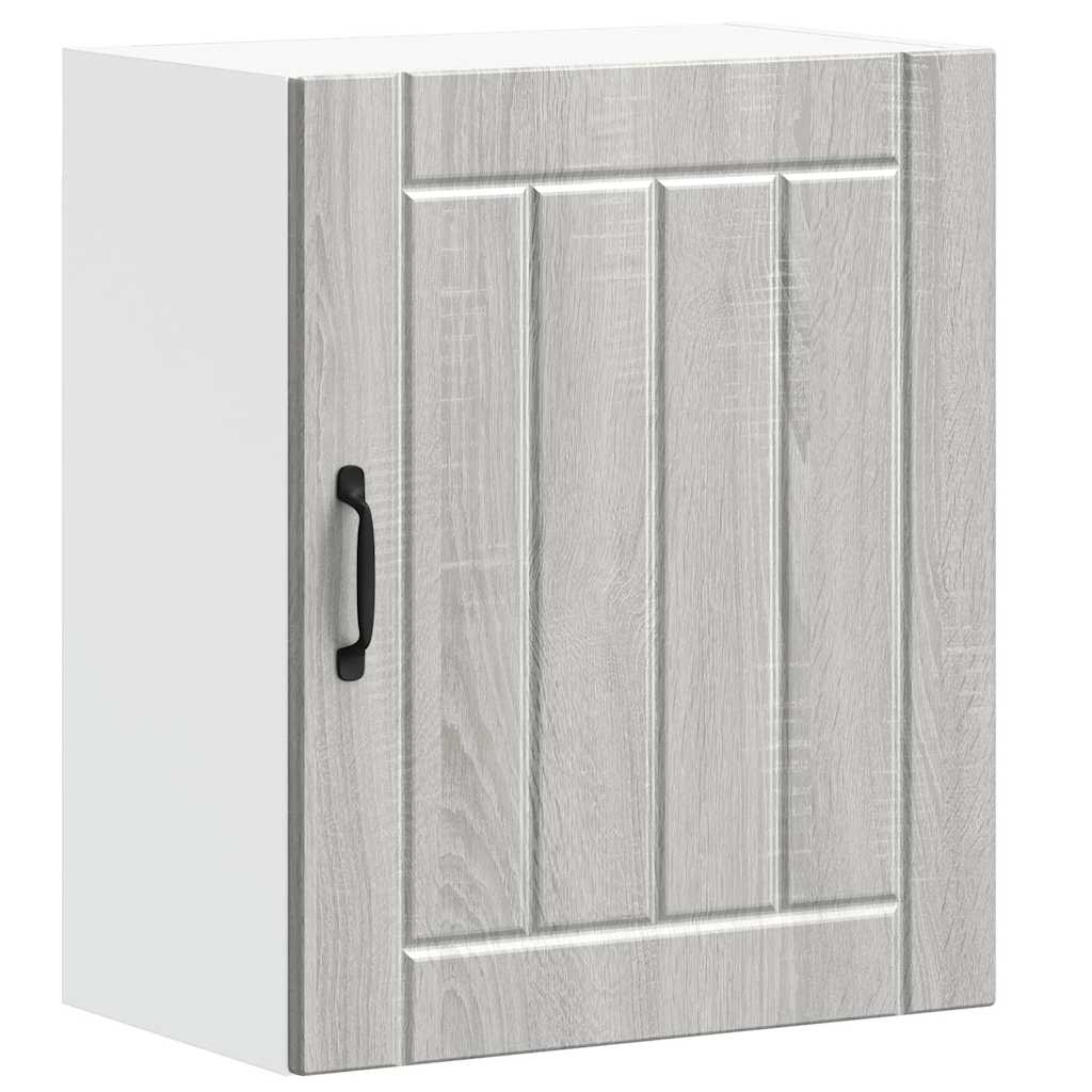 vidaXL Kitchen Wall Cabinets 2 pcs Lucca Grey Sonoma Engineered Wood