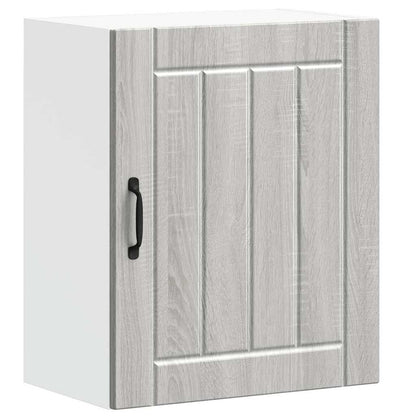 vidaXL Kitchen Wall Cabinets 2 pcs Lucca Grey Sonoma Engineered Wood