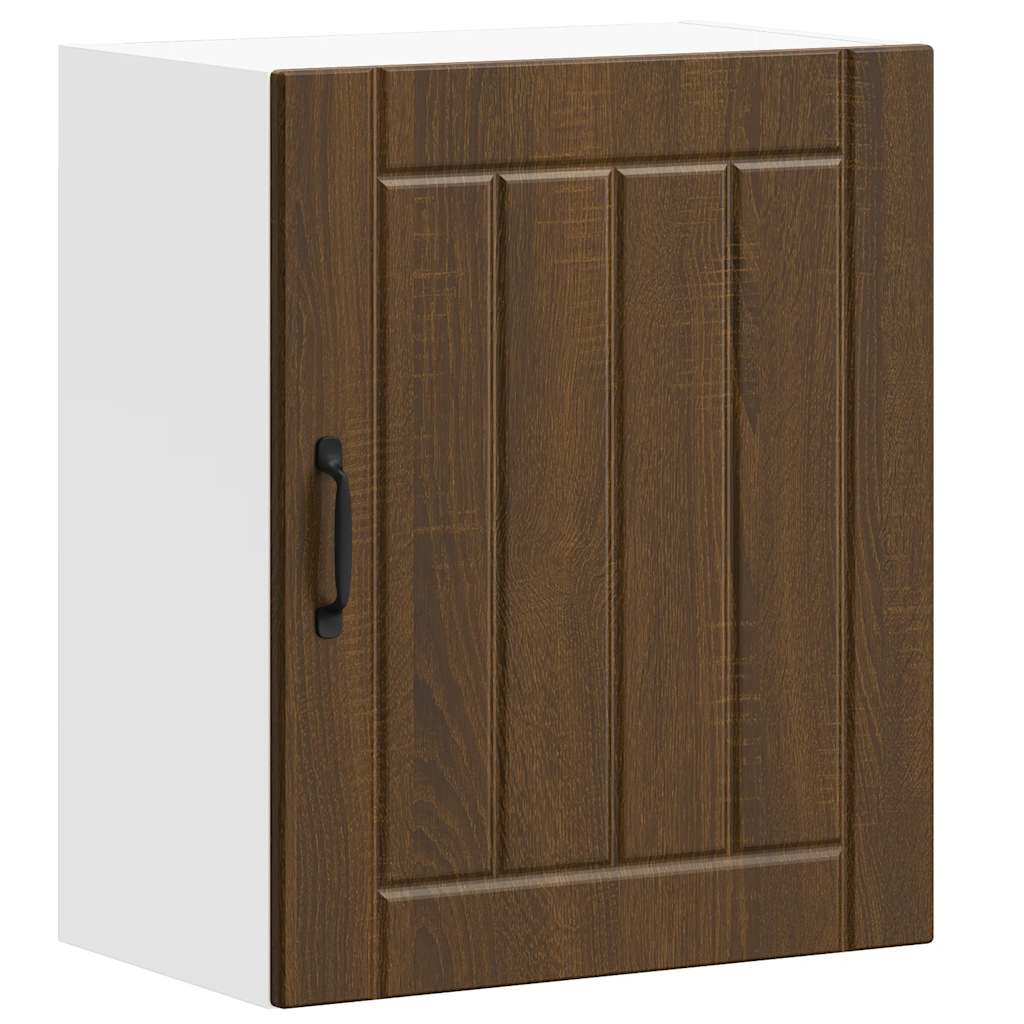 vidaXL Kitchen Wall Cabinet "Lucca" Brown Oak Engineered Wood