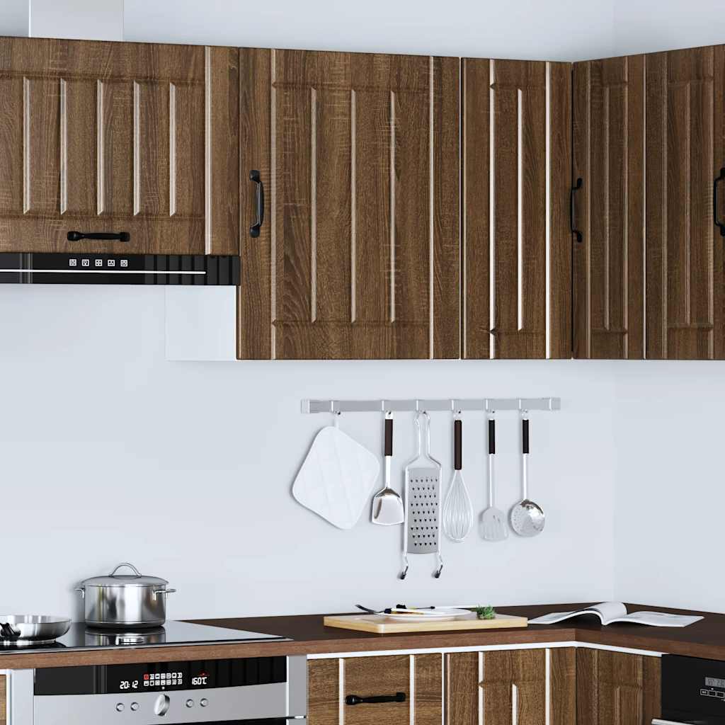 vidaXL Kitchen Wall Cabinet "Lucca" Brown Oak Engineered Wood