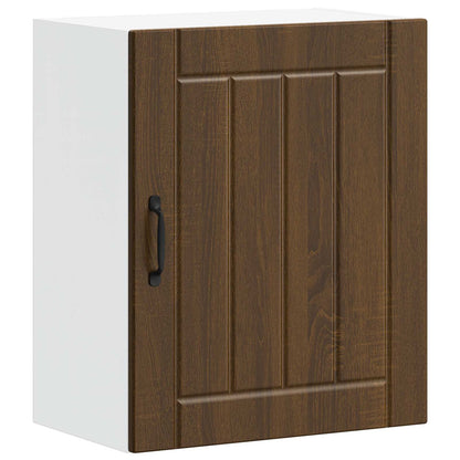 vidaXL Kitchen Wall Cabinets 2 pcs Lucca Brown Oak Engineered Wood