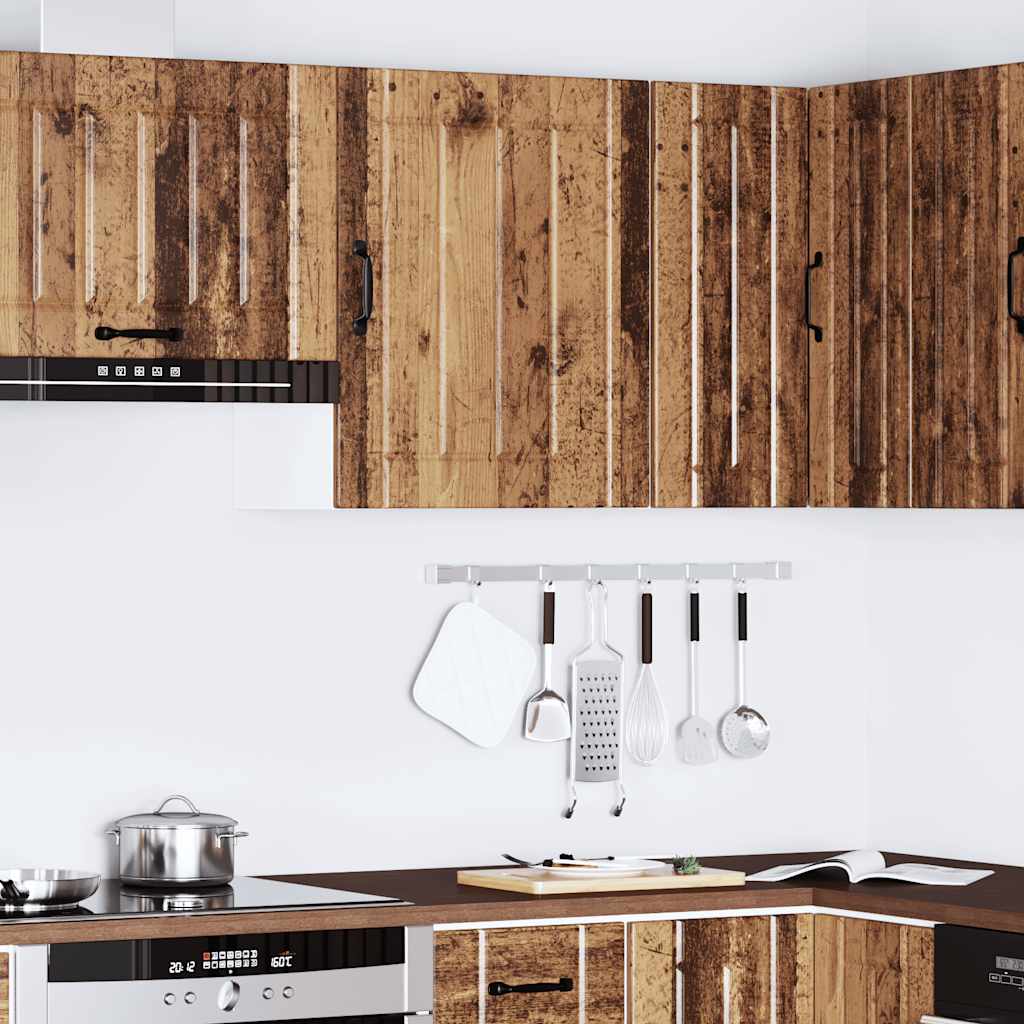 vidaXL Kitchen Wall Cabinet "Lucca" Old Wood Engineered Wood