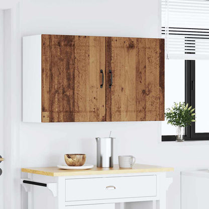 vidaXL Kitchen Wall Cabinets 2 pcs Lucca Old Wood Engineered Wood
