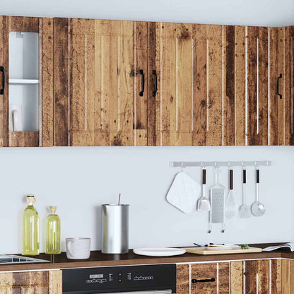 vidaXL Kitchen Wall Cabinets 2 pcs Lucca Old Wood Engineered Wood