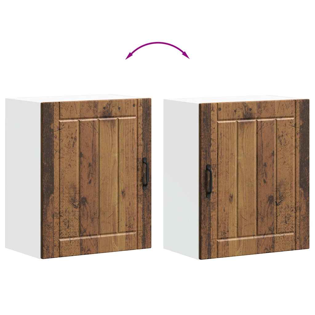 vidaXL Kitchen Wall Cabinets 2 pcs Lucca Old Wood Engineered Wood
