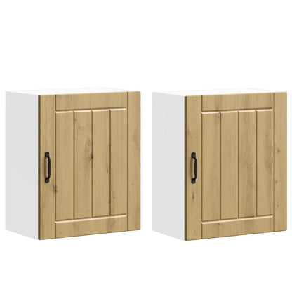 vidaXL Kitchen Wall Cabinets 2 pcs Lucca Artisan Oak Engineered Wood