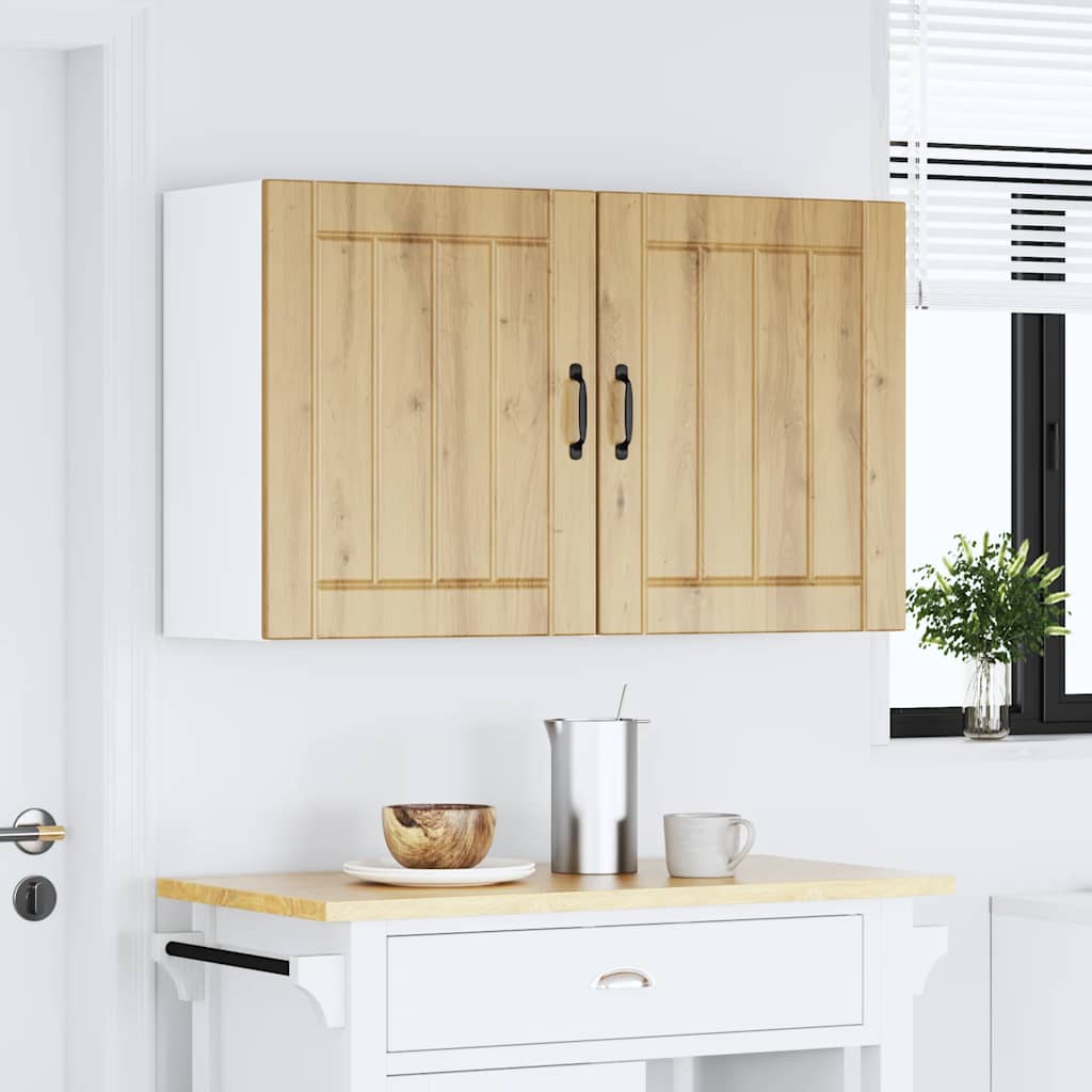 vidaXL Kitchen Wall Cabinets 2 pcs Lucca Artisan Oak Engineered Wood