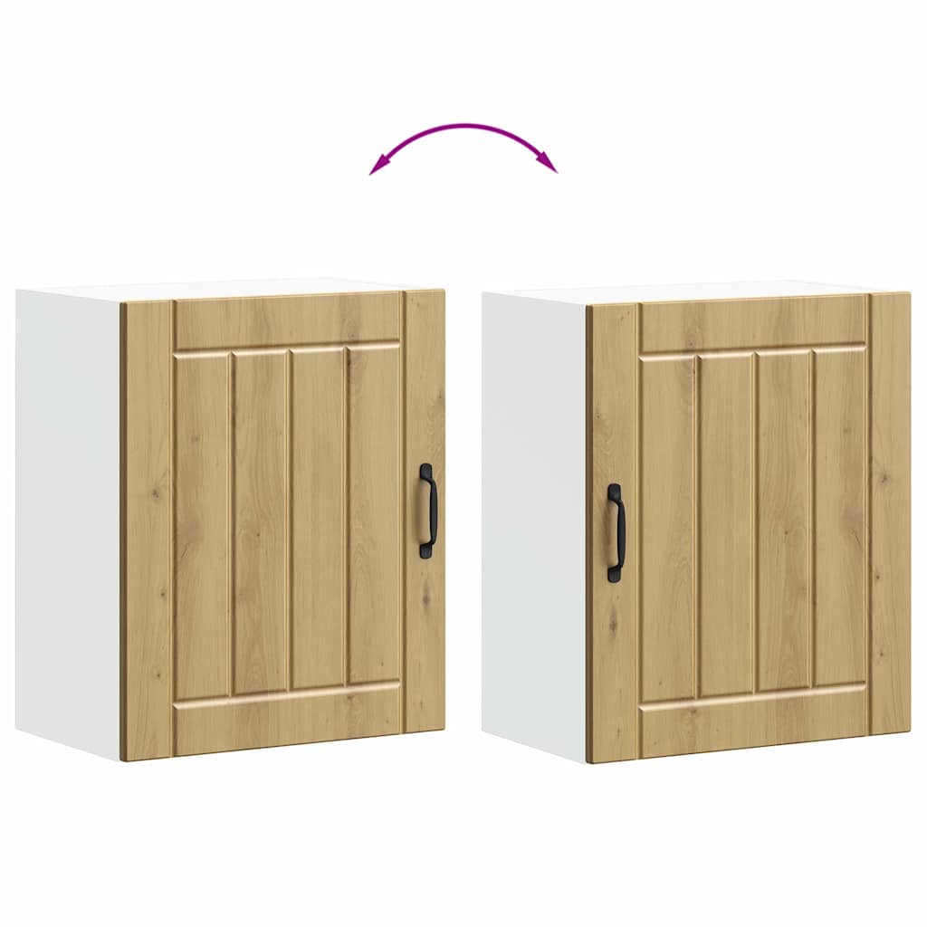 vidaXL Kitchen Wall Cabinets 2 pcs Lucca Artisan Oak Engineered Wood