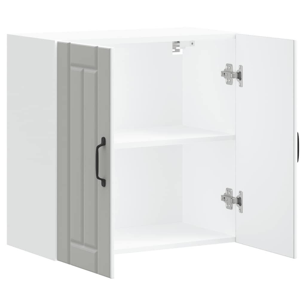 vidaXL Kitchen Wall Cabinet Lucca White Engineered Wood