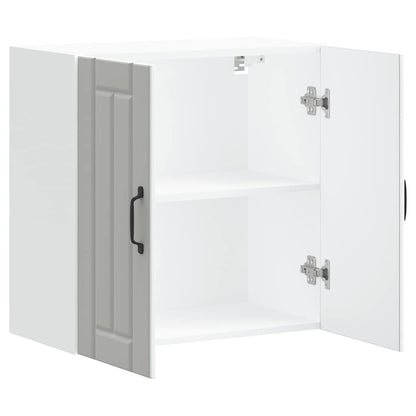 vidaXL Kitchen Wall Cabinet Lucca White Engineered Wood