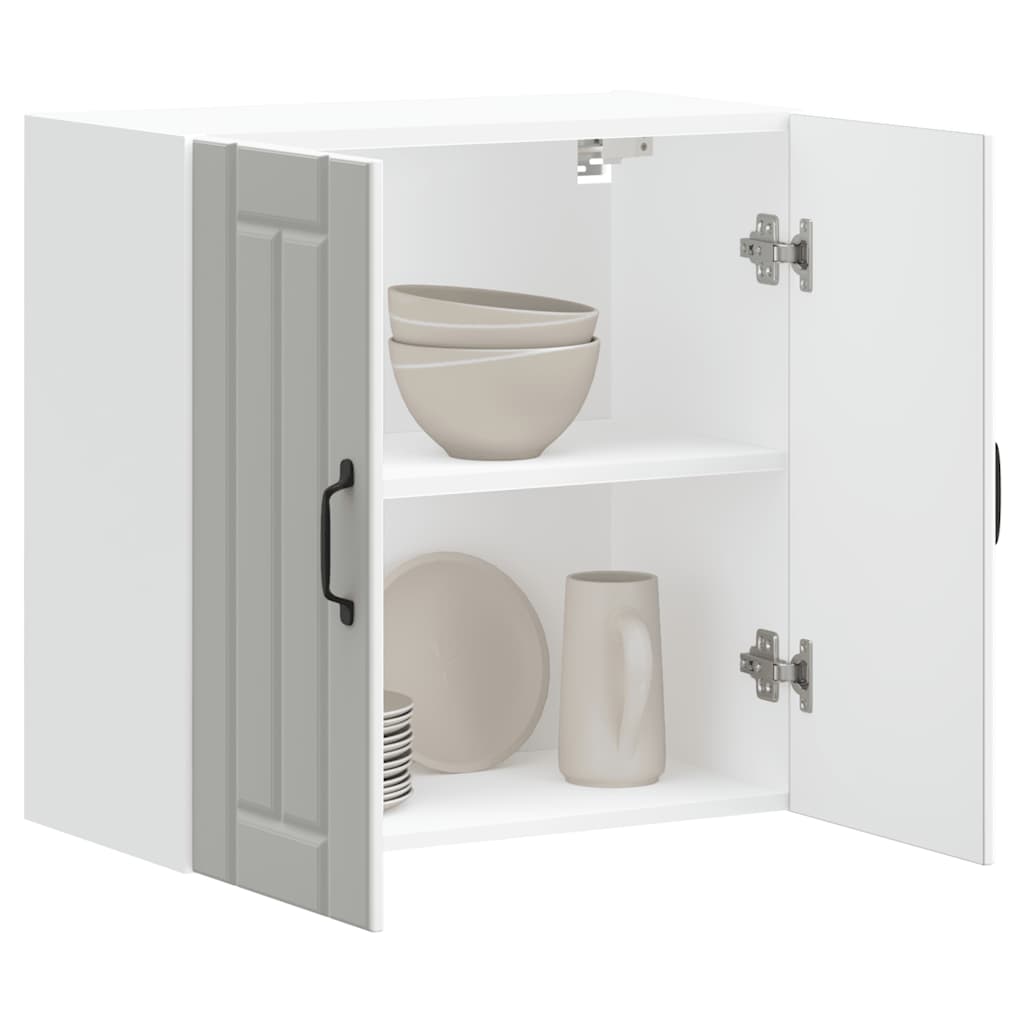 vidaXL Kitchen Wall Cabinet "Lucca" White Engineered Wood