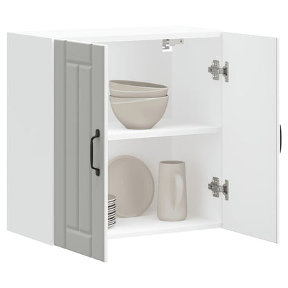 vidaXL Kitchen Wall Cabinet "Lucca" White Engineered Wood