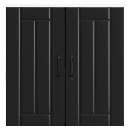 vidaXL Kitchen Wall Cabinet Lucca Black Engineered Wood