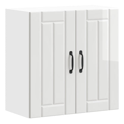 vidaXL Kitchen Wall Cabinet Lucca High Gloss White Engineered Wood