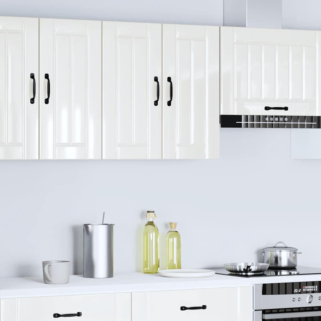 vidaXL Kitchen Wall Cabinet Lucca High Gloss White Engineered Wood