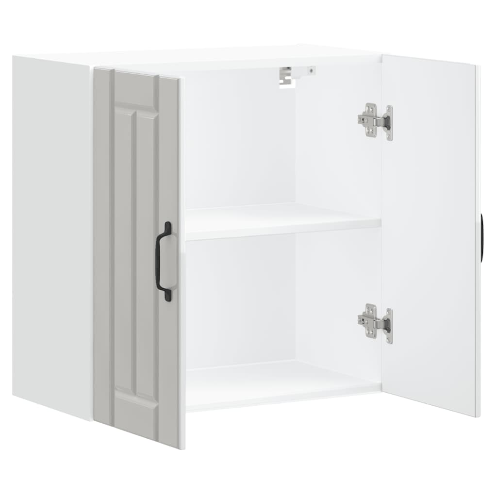 vidaXL Kitchen Wall Cabinet Lucca High Gloss White Engineered Wood