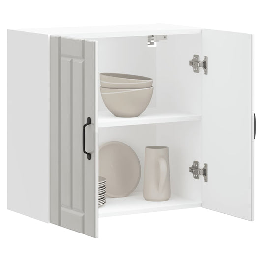 vidaXL Kitchen Wall Cabinet "Lucca" High Gloss White Engineered Wood
