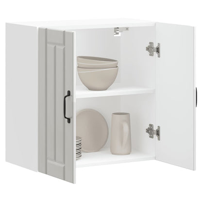 vidaXL Kitchen Wall Cabinet "Lucca" High Gloss White Engineered Wood