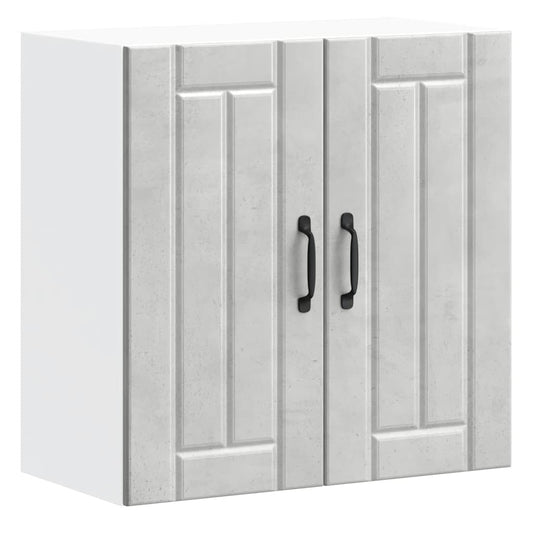 vidaXL Kitchen Wall Cabinet "Lucca" Concrete Grey Engineered Wood
