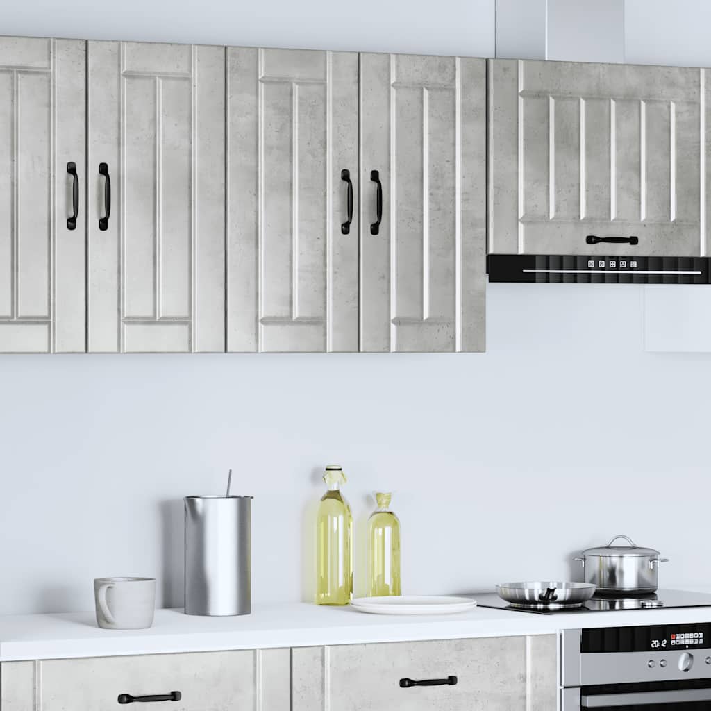 vidaXL Kitchen Wall Cabinet "Lucca" Concrete Grey Engineered Wood