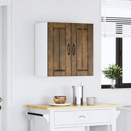 vidaXL Kitchen Wall Cabinet "Lucca" Smoked Oak Engineered Wood