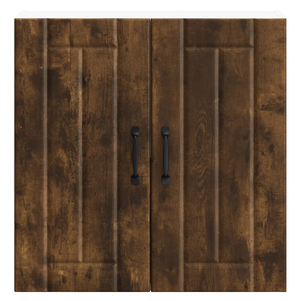 vidaXL Kitchen Wall Cabinet "Lucca" Smoked Oak Engineered Wood