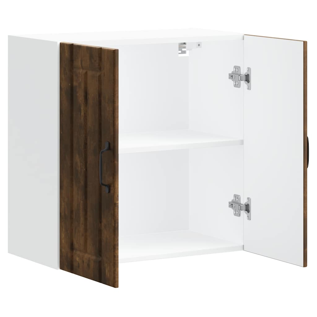 vidaXL Kitchen Wall Cabinet "Lucca" Smoked Oak Engineered Wood