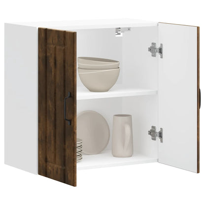 vidaXL Kitchen Wall Cabinet "Lucca" Smoked Oak Engineered Wood