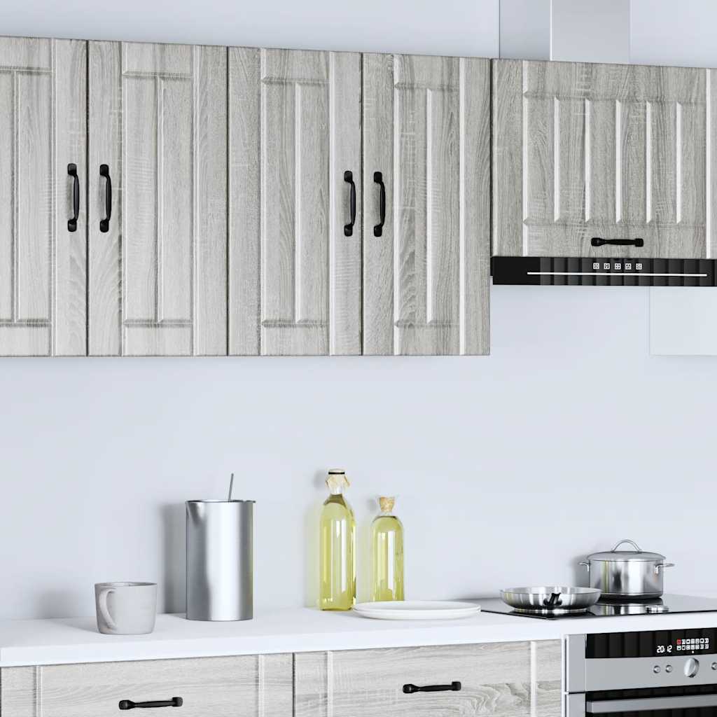 vidaXL Kitchen Wall Cabinet "Lucca" Grey Sonoma Engineered Wood