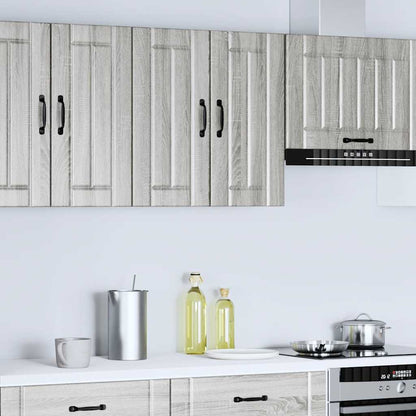 vidaXL Kitchen Wall Cabinet "Lucca" Grey Sonoma Engineered Wood