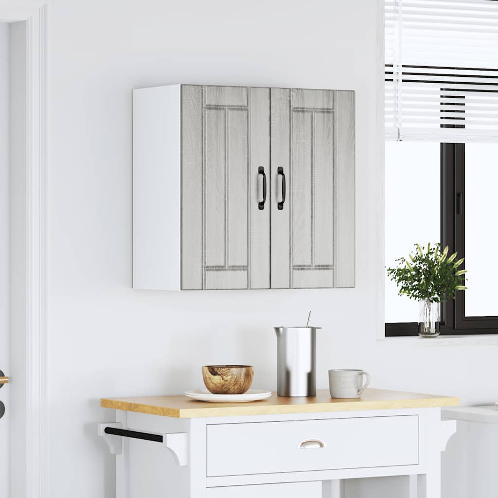 vidaXL Kitchen Wall Cabinet "Lucca" Grey Sonoma Engineered Wood