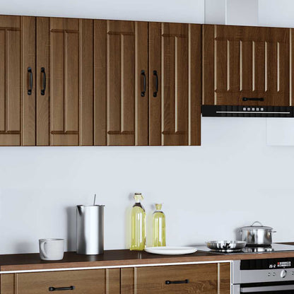 vidaXL Kitchen Wall Cabinet "Lucca" Brown Oak Engineered Wood