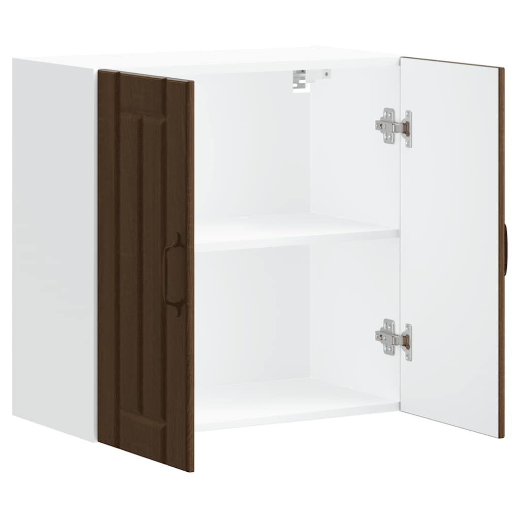 vidaXL Kitchen Wall Cabinet "Lucca" Brown Oak Engineered Wood