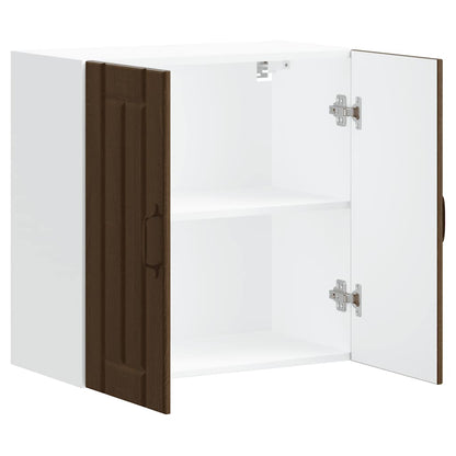 vidaXL Kitchen Wall Cabinet "Lucca" Brown Oak Engineered Wood